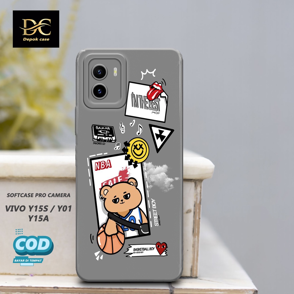 Case Vivo Y15s / Y01 / Y15A Terbaru - Fashion Case KARTUN - Casing Hp Vivo Y15s / Y01 / Y15A Terbaru