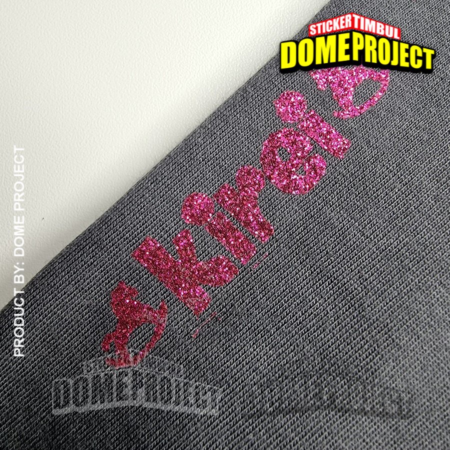 STIKER BAJU IRON PATCH GLITTER GEMERLAP SABLON CUSTOM NAMA ANAK SABLON SETRIKA UNTUK KAIN