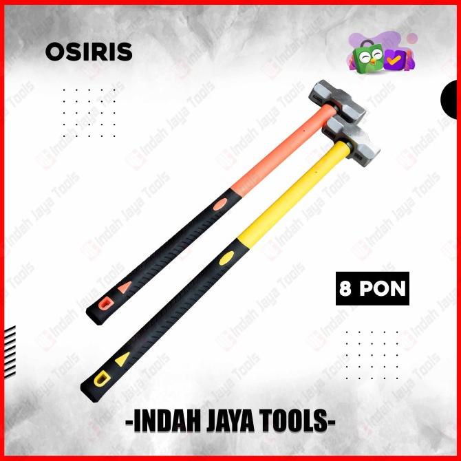 OSIRIS Palu Batu 8 LB 4 KG Bodem Gagang Fiber Penghancur Beton Tembok