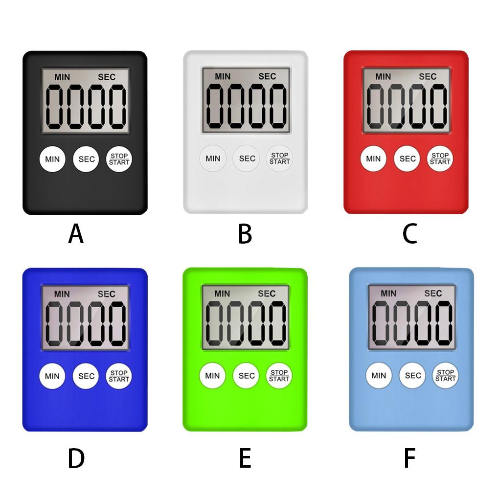 Timer Dapur Masak Baking Digital Count-down Study Timing Alarm Nyaring Dapat Dipasang Olahraga Portabel Dioperasikan Baterai