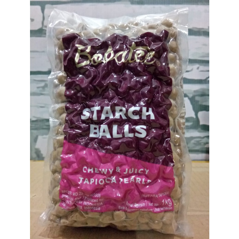 

Bobatee Tapioka pearl / boba / mutiara / bubble aplikasi bubble drink, packing ori 1 kg.