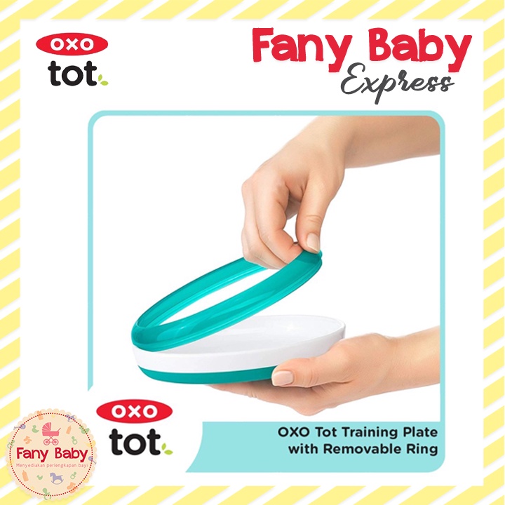 OXO TOT TRAINING PLATE WITH REMOVABLE RING