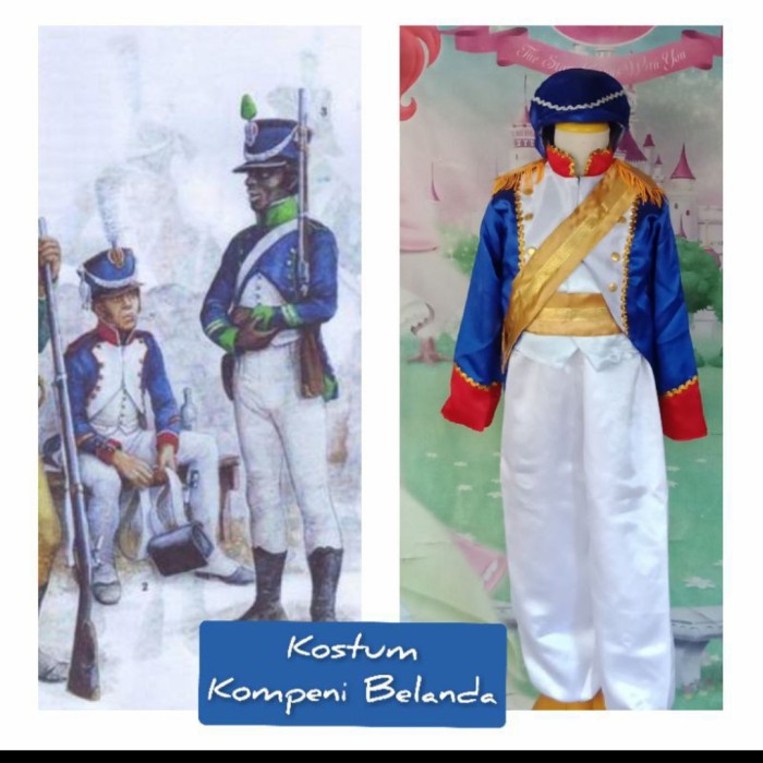 [GRATIS ONGKIR] Kostum Anak Internasional Baju Adat Tradisional Negara Kompeni Belanda - 10-12 tahun