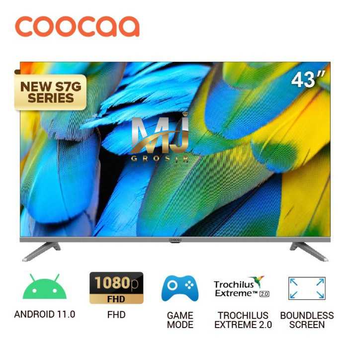 LED TV COOCAA 43&quot; ANDROID 11.0 43S7G 43INCH USB MOVIE ANDROID TV