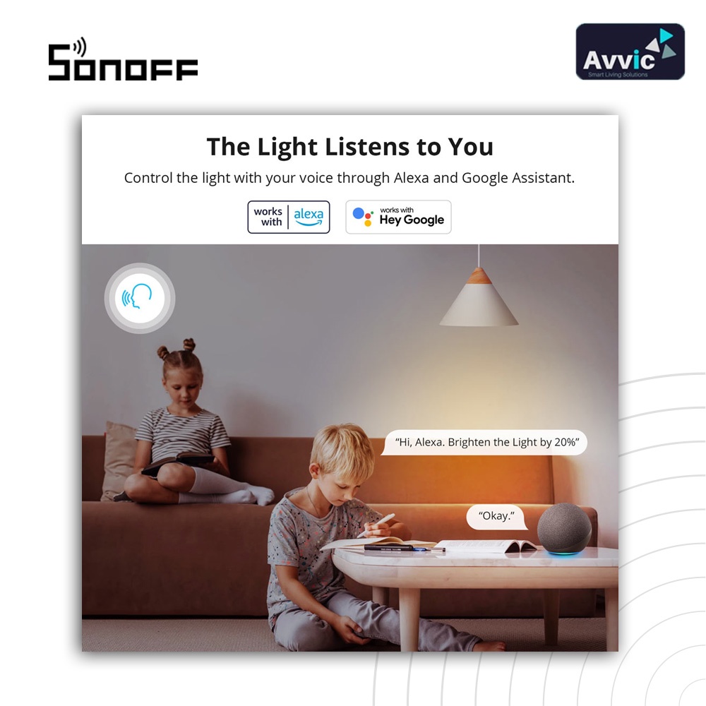 Sonoff B02BLA60 Smart LED Bulb  wireless LED Smart Home LED Pintar