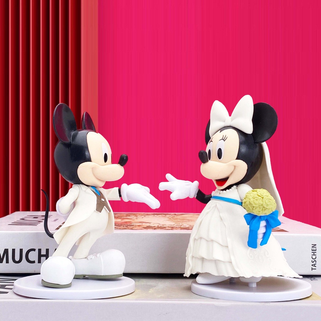 [In Stock] Baru Disney Mickey Mouse Collectible Figure Set Mainan Ornamen Anak Laki-Laki Perempuan Hadiah