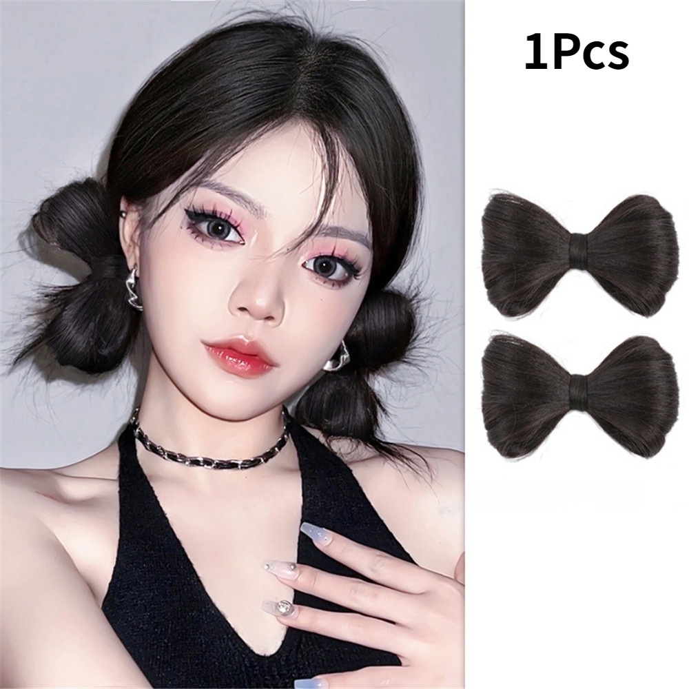 1pc Jepit Rambut Model Pita Y2K Bahan Benang Sintetis Untuk Wanita