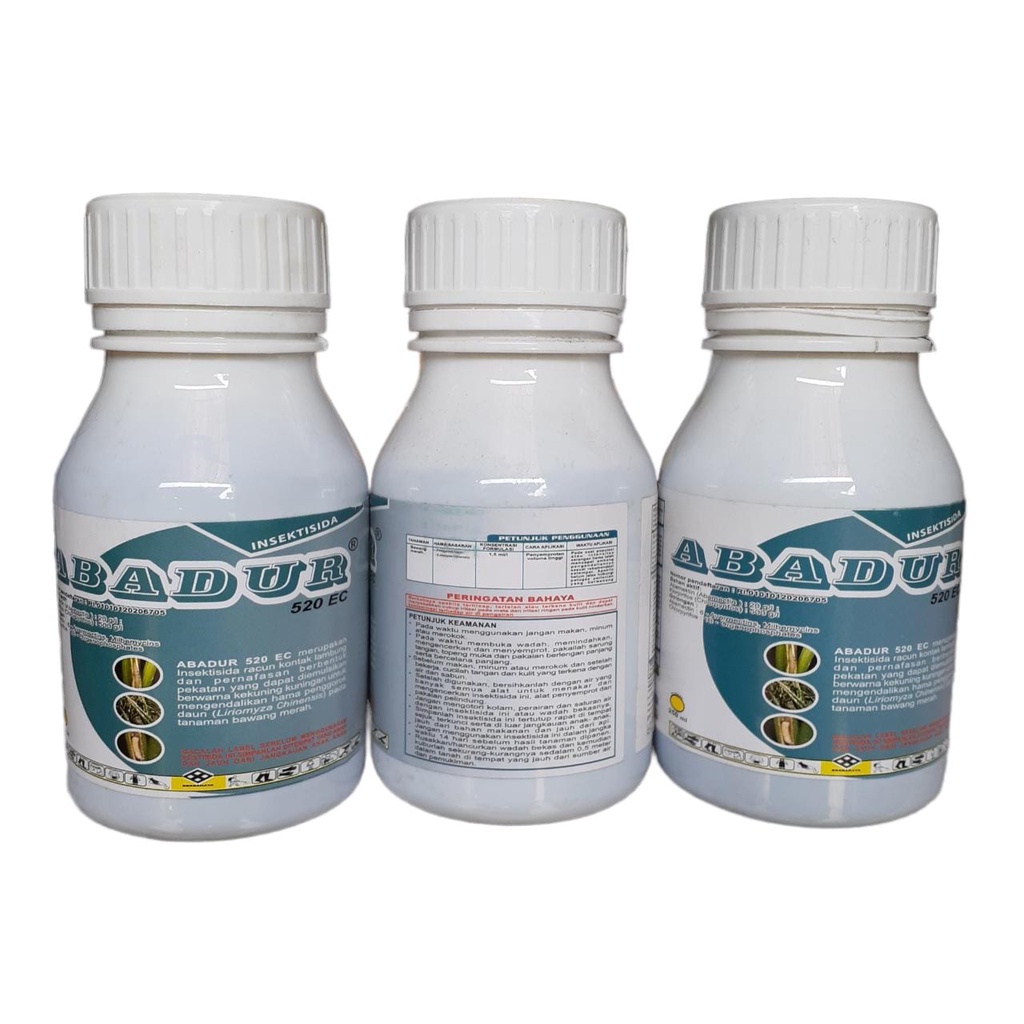 Abadur Insektisida Dosis tinggi 250 ml 2 Bahan Aktif Dalam 1 Merk Abamectin 20g/l Chlorpyrifos 500g/l Starban Dursban