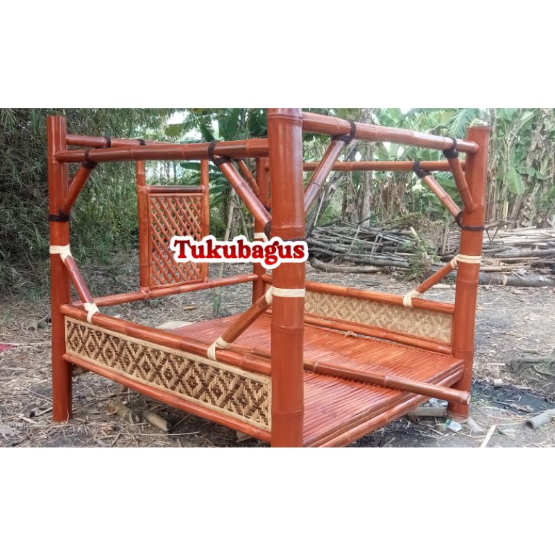 gazebo bambu murah atap ijuk promo
