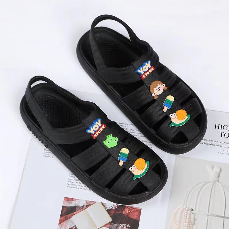 Sandal Crocs Gladiator Eva Toys Wanita Tali Slip On Wanita Import High Quality RF