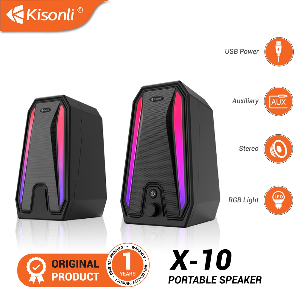 Jual Speaker KISONLI X10 Laptop / PC / Gaming Soundbar Super Bass