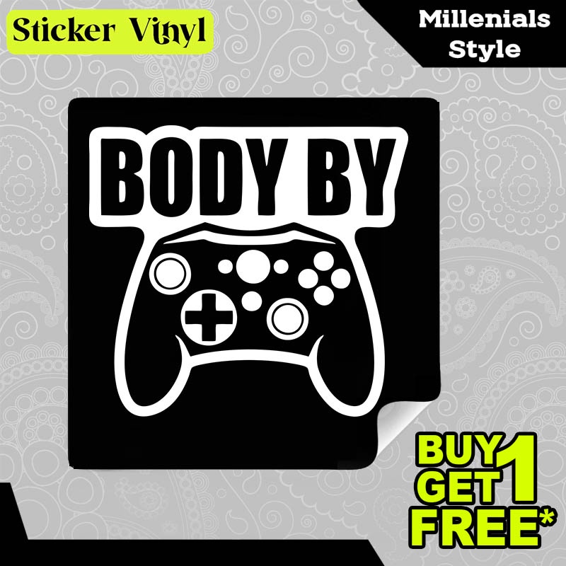 

Stiker Sticker Body By Joystick Playstation Gambar Unik Desain Keren dan Kekinian Aesthetic Bahan Vinyl Satuan Anti Air