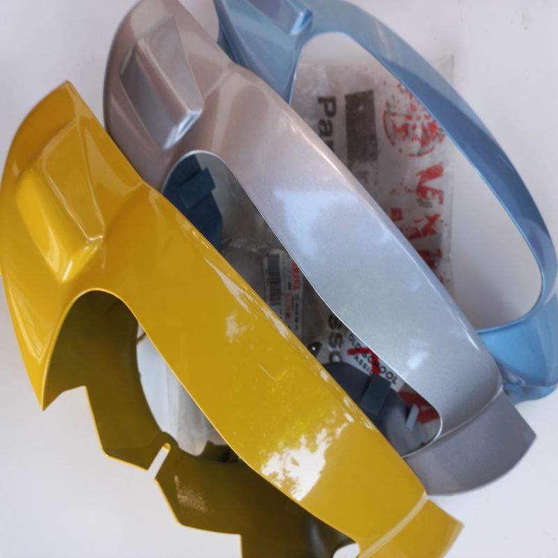 Cover handle headlamp cover batok lampu depan Mio 5TL silver biru telor asin kuning ORI