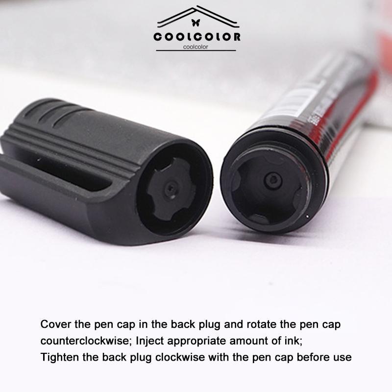COD❤️Permanent Marker Spidol Permanen Round Tip Joyko Refillable- cl