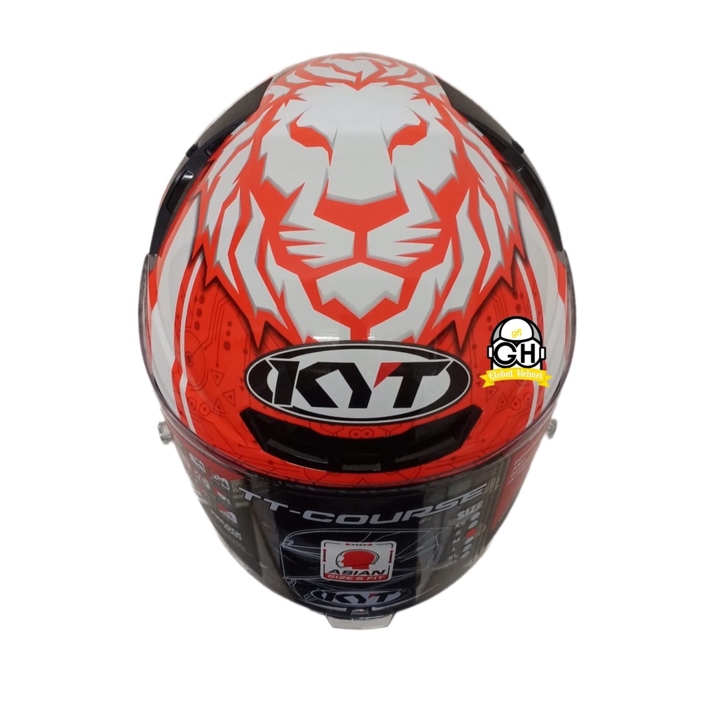 HELM KYT TT COURSE MARIO FULL FACE HELM KYT FULL FACE ORIGINAL HELM KYT TT COURSE ORI HELM FULLFACE KYT