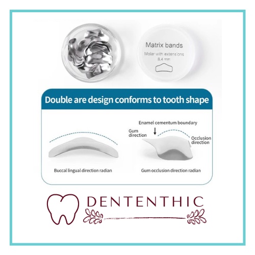 Dental Matriks / Dental sectional matrix band contoured ginjal anterior posterior matriks metal logam gigi ledge