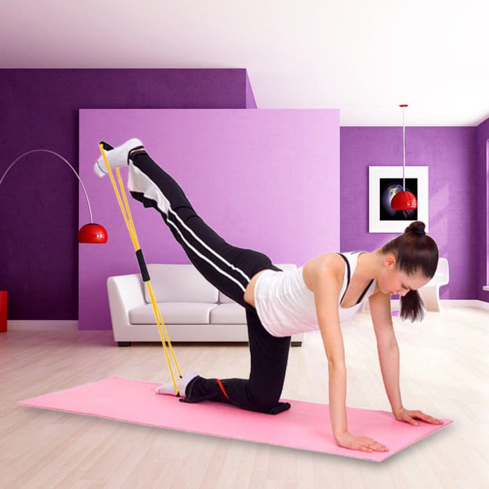 PRODUK BARU JS-8 Alat olahraga Tali Elastis Yoga Alat Olah Raga Elastic Band Fitness Gym Tali Karet Pilates Stretch Rope Tali Olahraga murah home colection