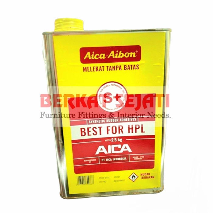Lem Aica Aibon 7 / 2.5 Kg Lem Hpl Decosheet Karet Kulit Kayu Fox 168