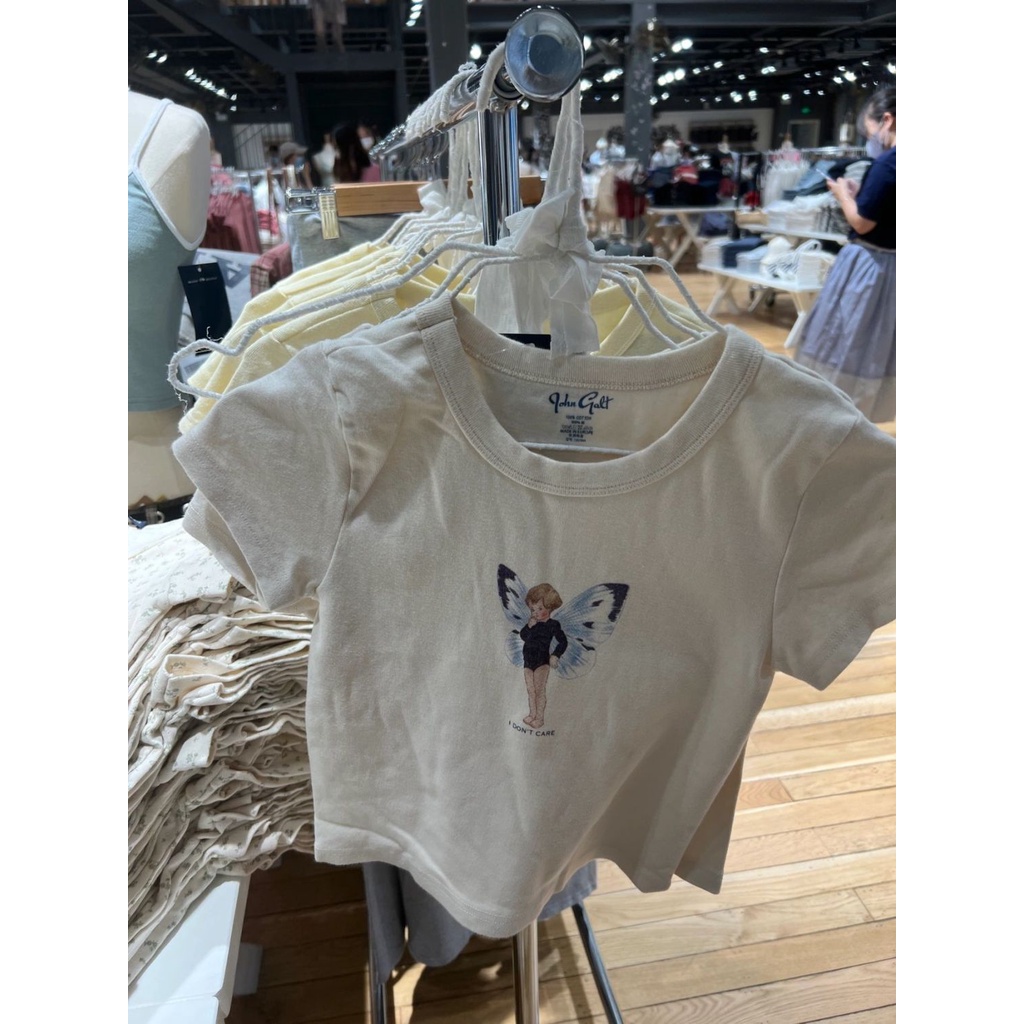 [✅BISA COD] #Sisjuly# Kaos wanita print bm wanita lengan pendek slim fit atasan leher bulat katun tipis tipis IE