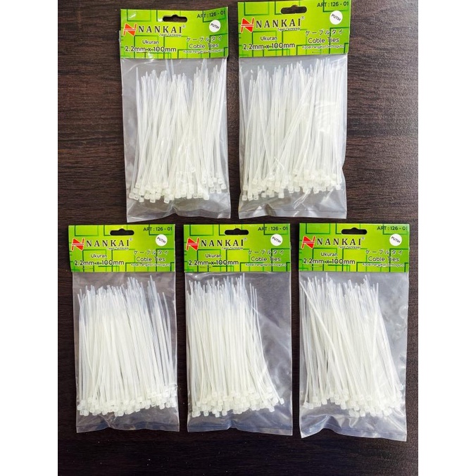 

hanya disini] KABEL TIES 10cm/PENGIKAT PLASTIK MAKANAN/KABEL SERUT NANKAI 2,2x100mm