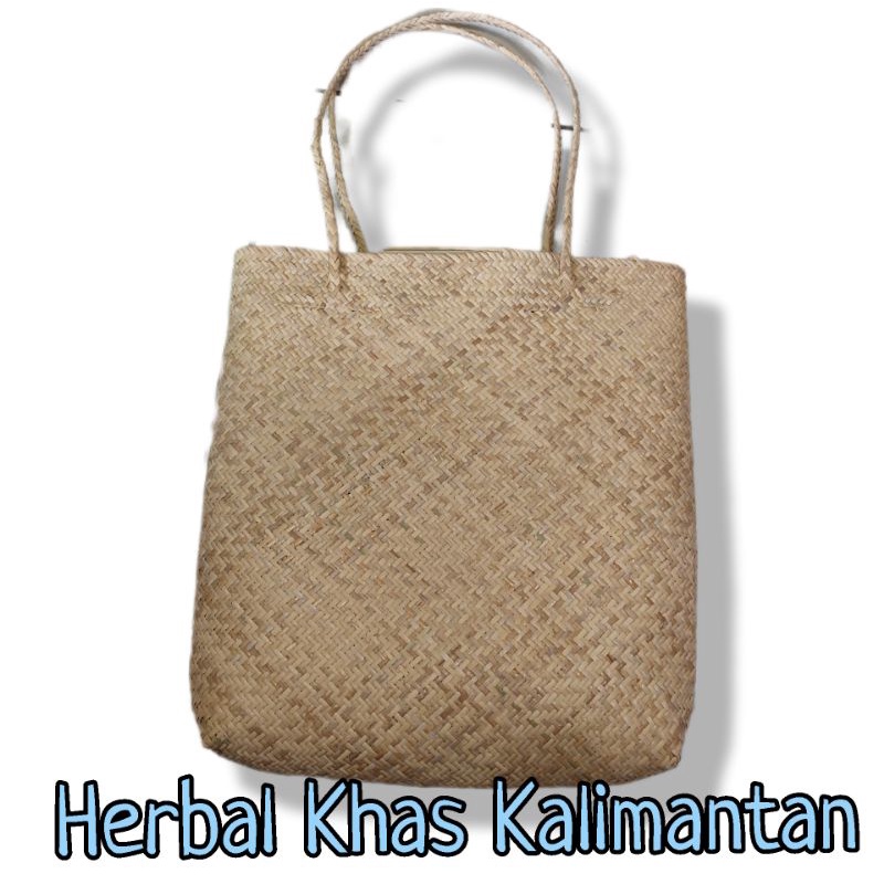 Tas Rotan Anjat Model Tote bag Polos Ukuran Besar Muat Banyak Barang