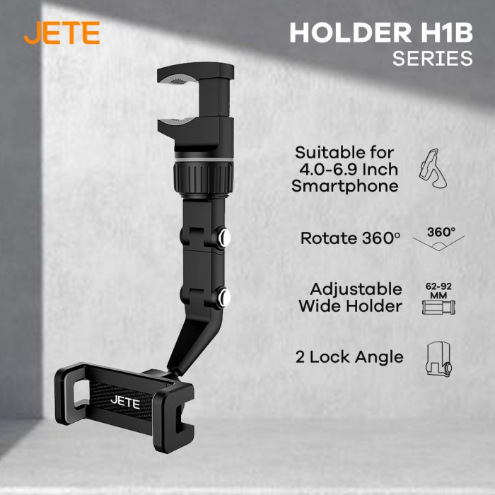 Holder Hp Mobil | Car Phone Holder Universal up to 6.9 Inch - JETE H1B