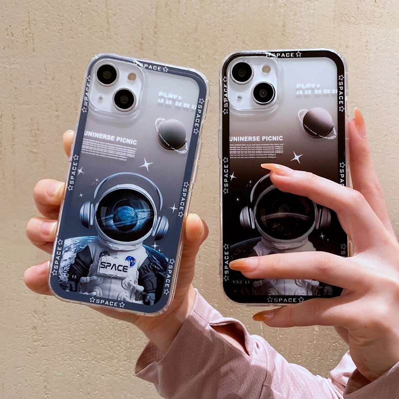 Casing Silikon Motif Astronot Untuk Realme C1 C2 5S 5i C3 6 7 8 9 Pro Plus C11 C12 C15 C20 C21Y C25S C30 C31 C35