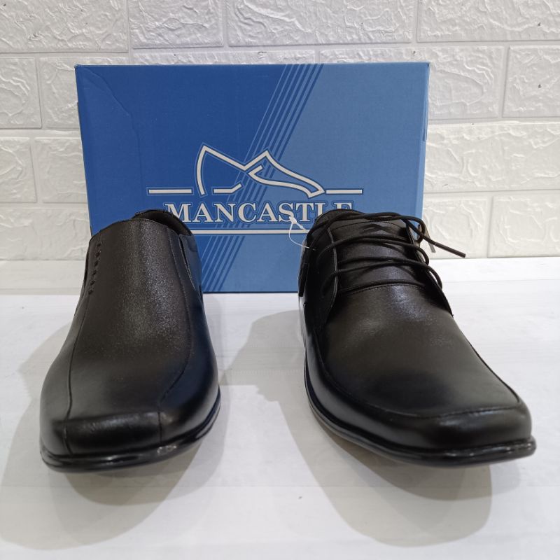 Sepatu Pantofel Merk Mancastle tipe Pedro | Sepatu Kantor Mancastle | Pantofel Runcing Mancastle