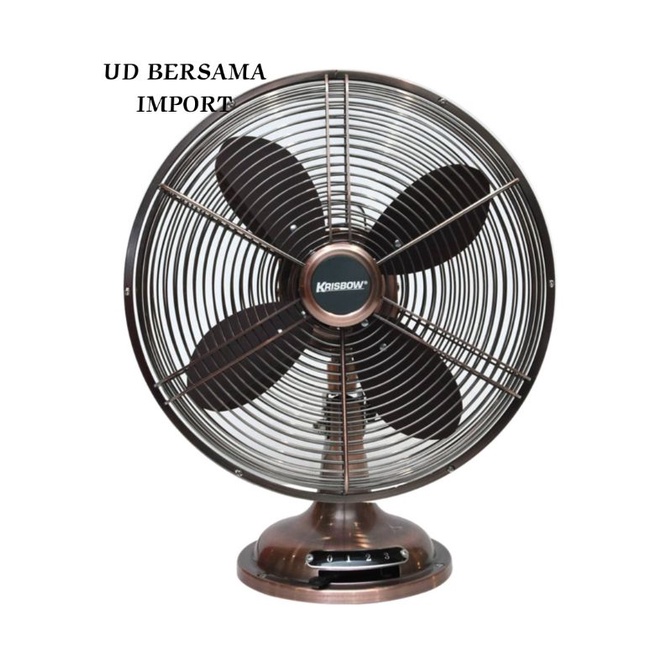 KRIS Kipas Angin Meja Vintage 12inc/Kipas Angin Besi 30cm/Table Fan C