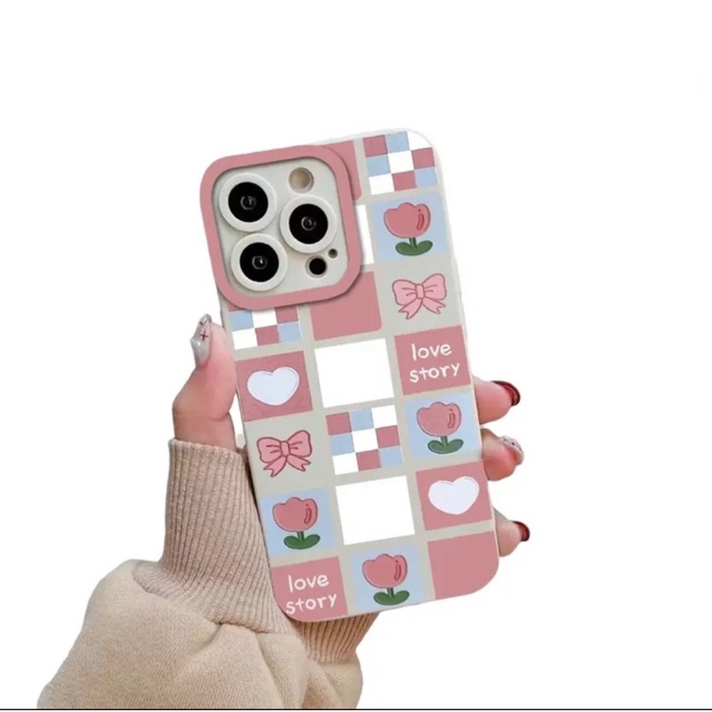 CASE LOVE HEART FLOWER IPHONE 7PLUS 8PLUS X XS XR XS MAX - UA