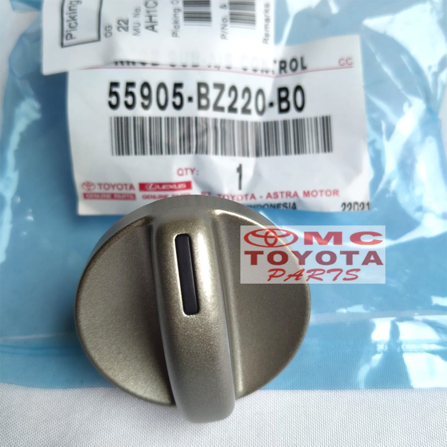 Knob Knop Tombol Stelan Control AC Agya Ayla Calya 55905-BZ220-B0