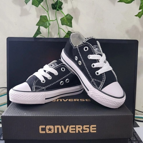 SEPATU ANAK LAKI LAKI | SEPATU ANAK PEREMPUAN | SEPATU ANAK CONV3RS3 4LL ST4R PENDEK TALI SIZE 21-35
