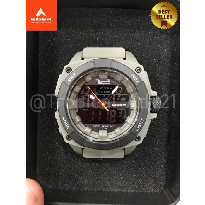 Eiger1989  JAM TANGAN ANALOG DIGITAL ANTERO|5444|OLIVE