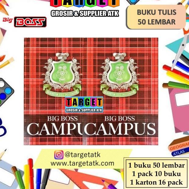 

BUKU TULIS CAMPUS BIG BOSS 50 LEMBAR / BBO 50 (10 buku) - BMCAMPUS 50