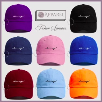 Topi Signature / Topi Baseball Bordir Signature Ring Besi Unisex Kualitas Premium