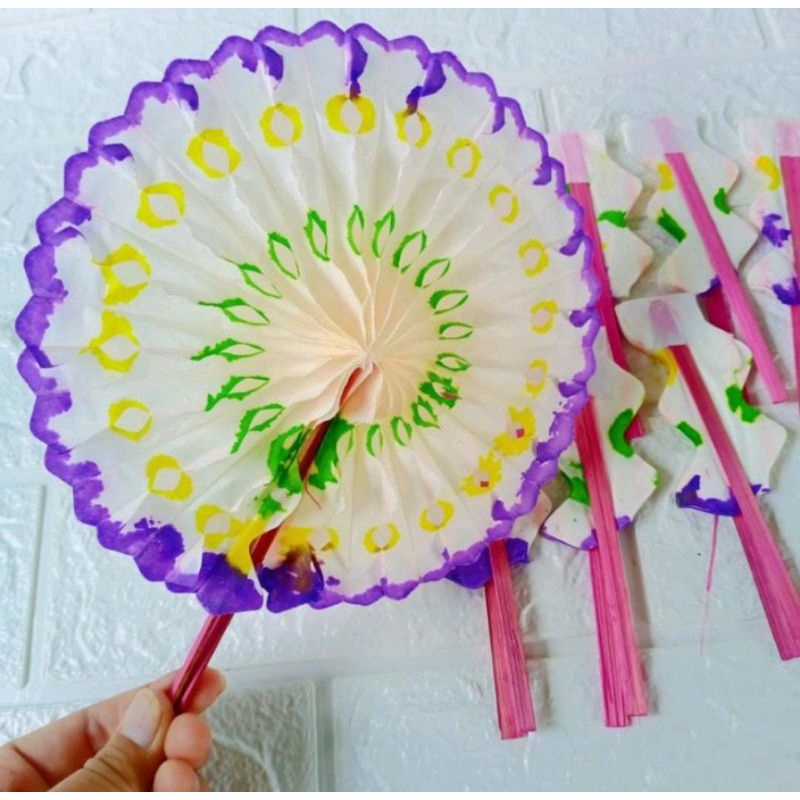 [Ecer] Kipas Kembar Kertas || Kipas Kertas Jadul || Mainan Kipas