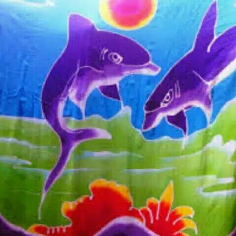Selimut Dewasa kain Pantai Bali / sarung Bali motif dolphin / selimut(E1I3) Selimut Bulu Bayi Selimu