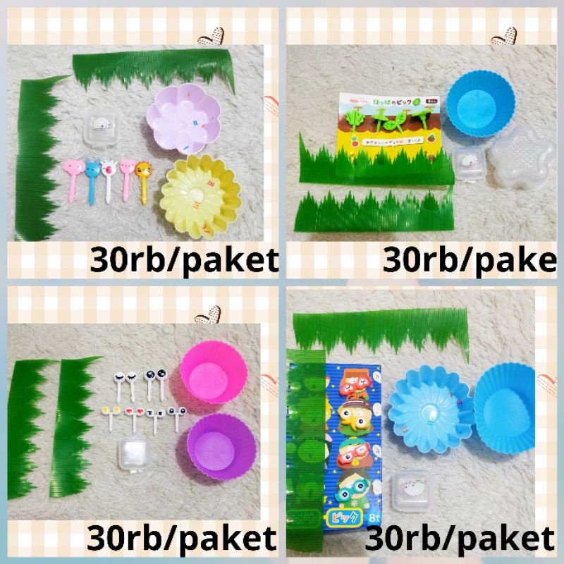 tusukan bento hiasan bekal bento tusukan bento food picks bento