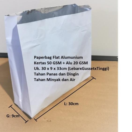 

Kantong Paperbag Aluminium L 30x39x33cm