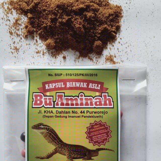 kapsul biawak asli ibu aminah obat tradisional gatal gatal exim koreng kutu air borok jerawat jamur 