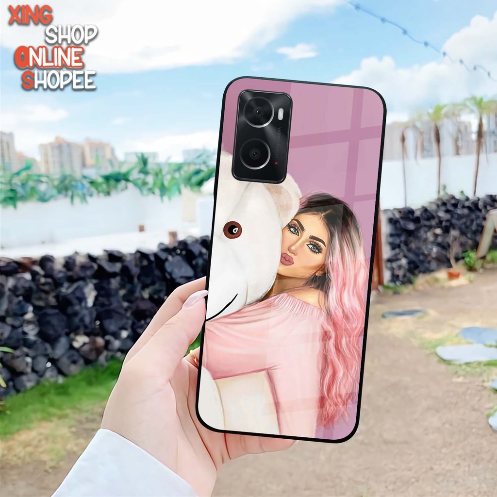 Case Kilau Oppo A76 A96 | Casing Hp Glossy | Motif Girls