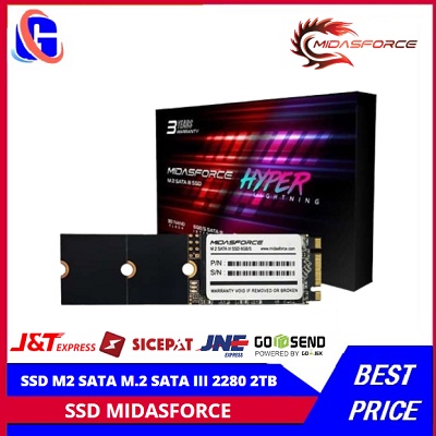 SSD M2 SATA M.2 SATA III 2280 2TB QLC MIDAS FORCE HYPER LIGHTNING