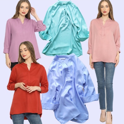 UNPJ189 Skipper Button Blouse