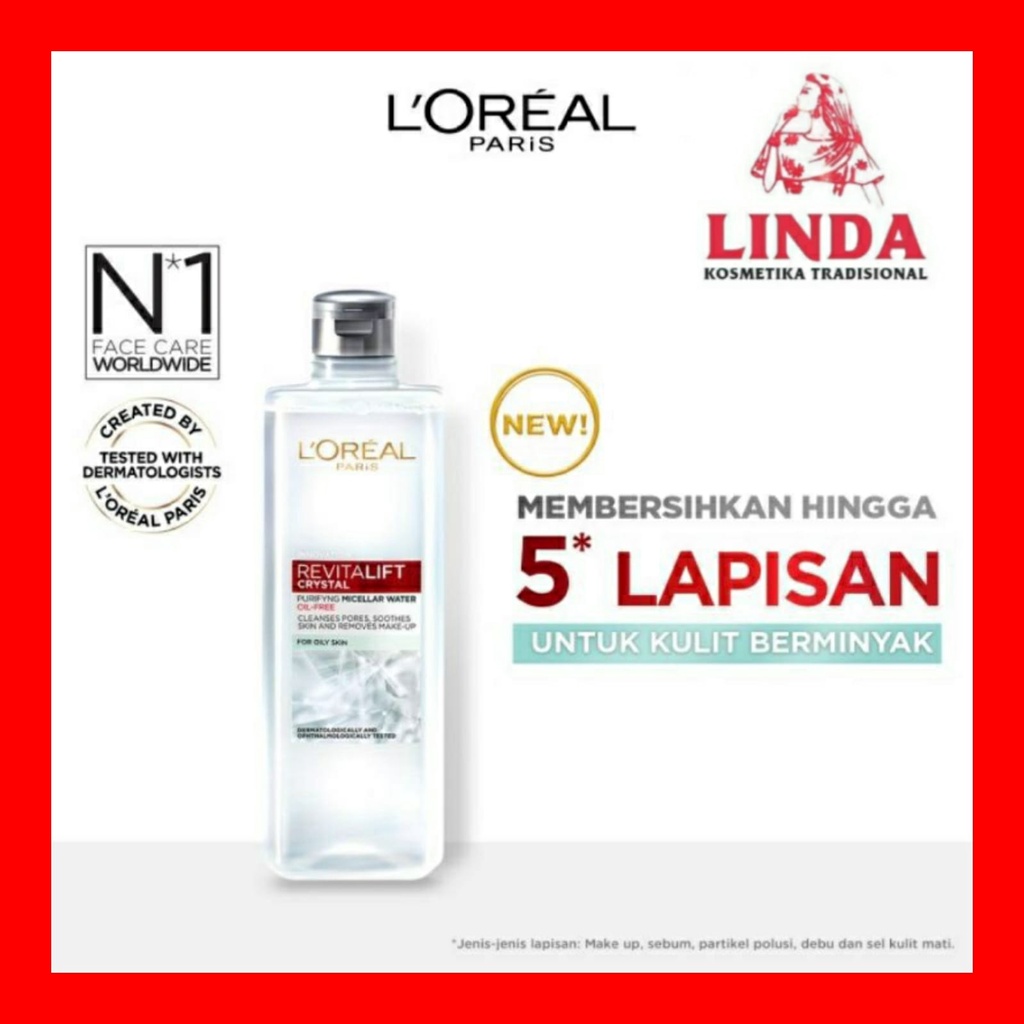 LOREAL REVITALIFT CRYSTAL MICELLAR WATER 95 ML