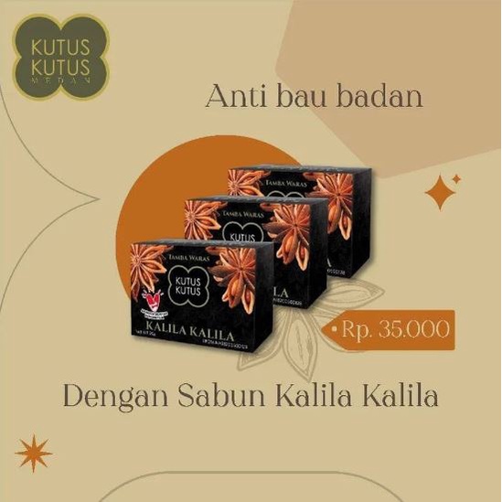 Sabun Kalila Kalila Kutus Kutus Tamba Waras Original 90 gram Asli 100% Official The Mall