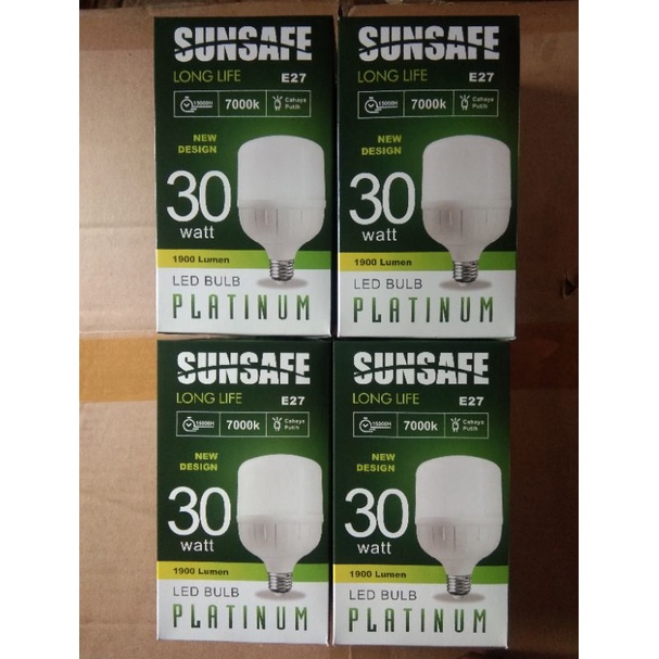 Lampu Led sunsafe platinum 30 watt isi 4pcs