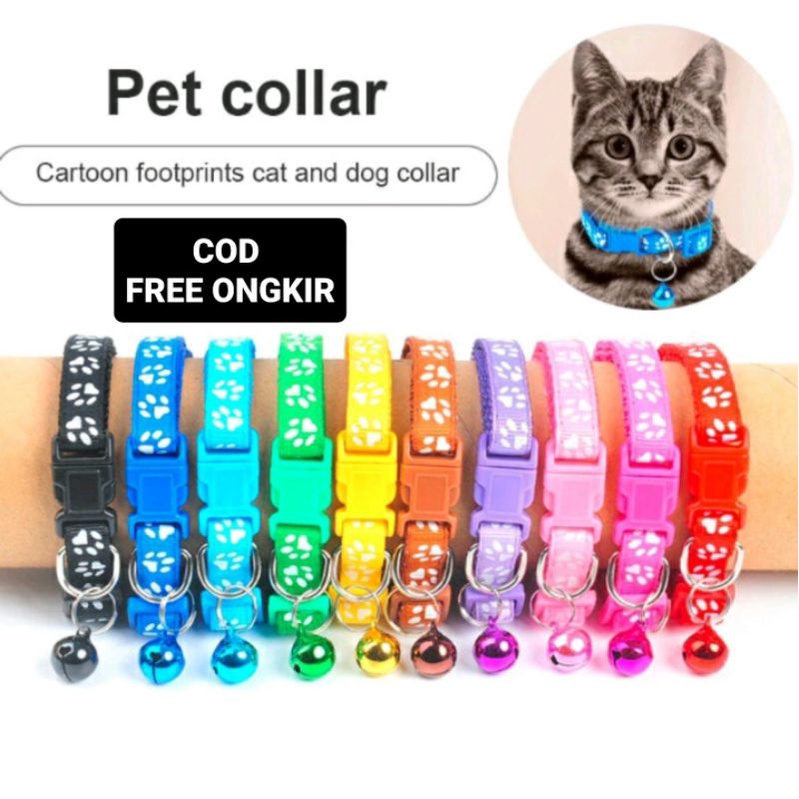 PET COLLAR KALUNG LONCENG KUCING, KALUNG ANJING KALUNG KELINCI KALUNG HEWAN PELIHARAAN CAT DOG COLLAR