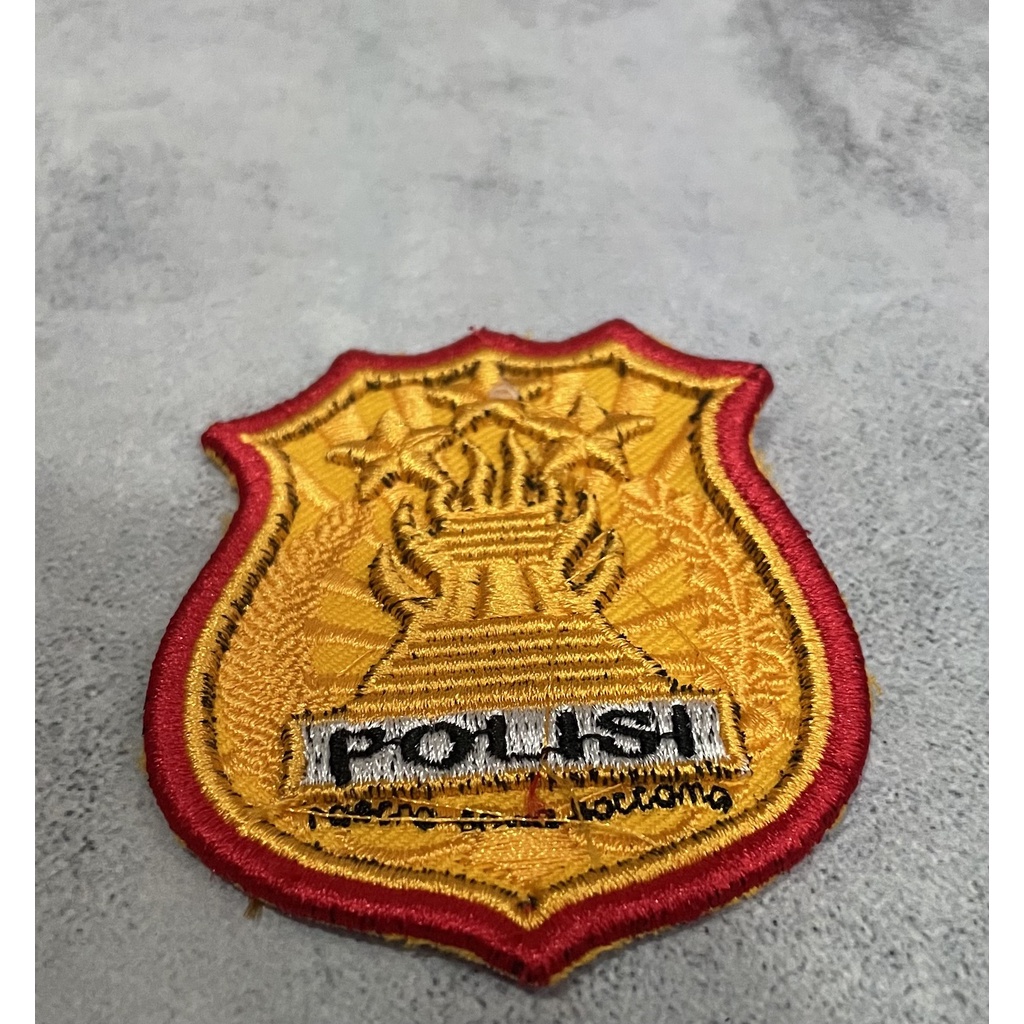 Badge Timbul Polis* Kewenangan - Bet Sat Kewenangan - Bordir Polis*