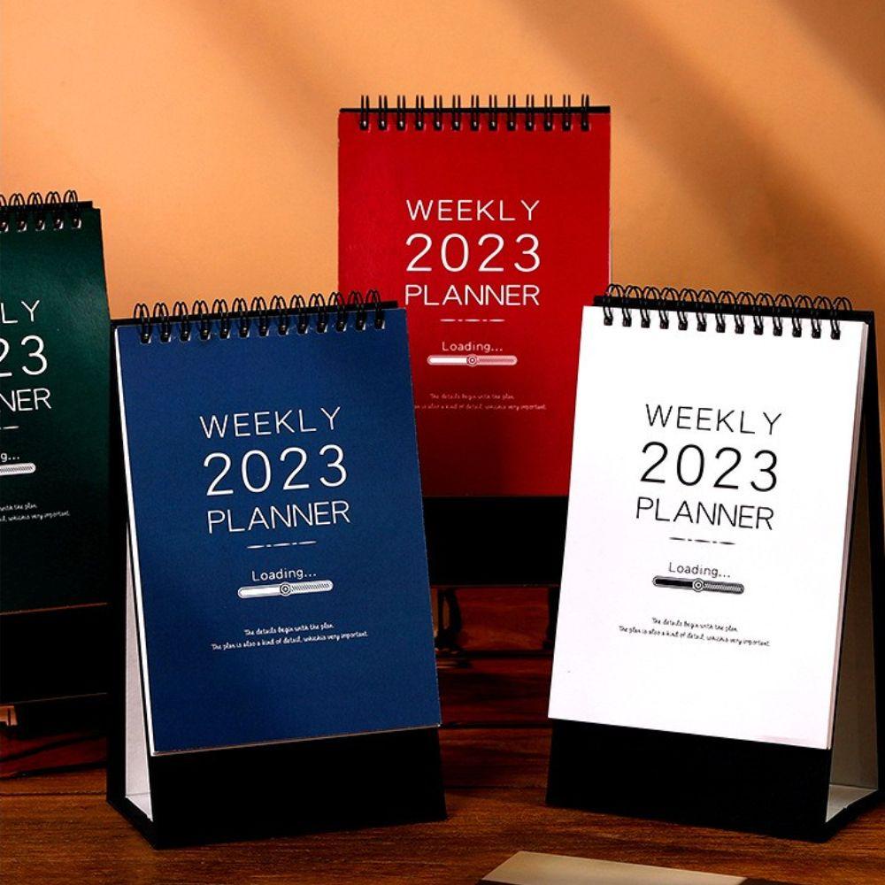 [Elegan] 2023kalender Kreatif Sederhana Bulanan Notebook Alat Tulis Jadwal Planner Jadwal Planner