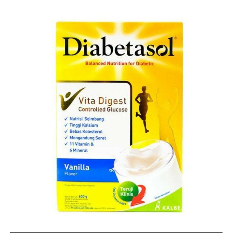 

Diabetasol Vanila, Chocholate, Capucino kemasan 570 grm exp November 2025- Oktober 2026